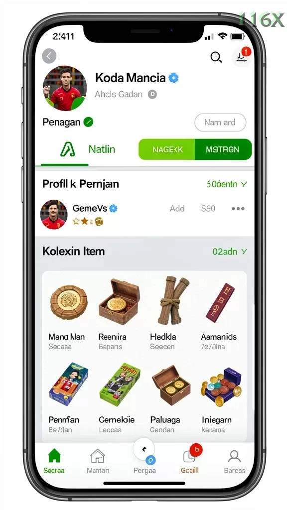 Cuplikan layar JKTOK — menu navigasi